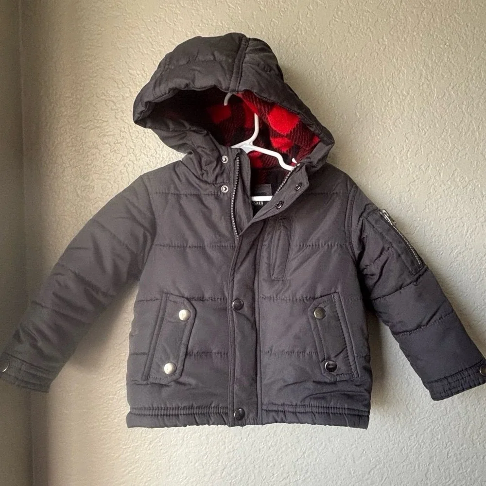 Osh Kosh Infant Winter Puffer Gray‎ Jacket 24 Months